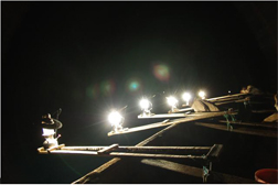 Artisanal night fishing using kerosene lamps to attract fish © Lawrence Berkeley National Laboratory, The Lumina Project 