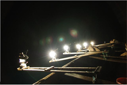 Artisanal night fishing using kerosene lamps to attract fish © Lawrence Berkeley National Laboratory, The Lumina Project